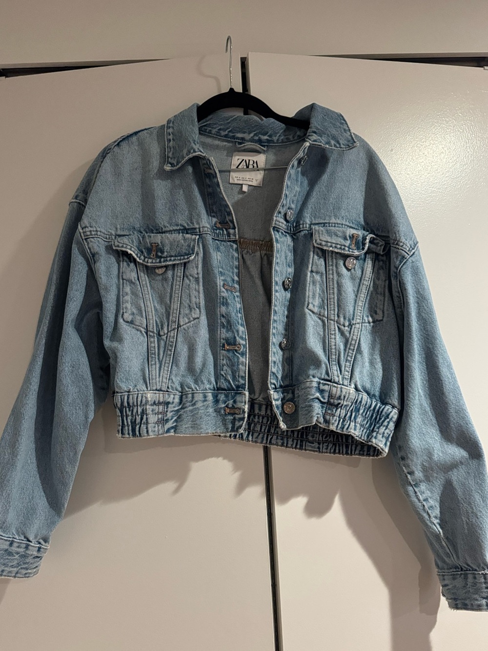 ZARA Cropped Denim Jacket